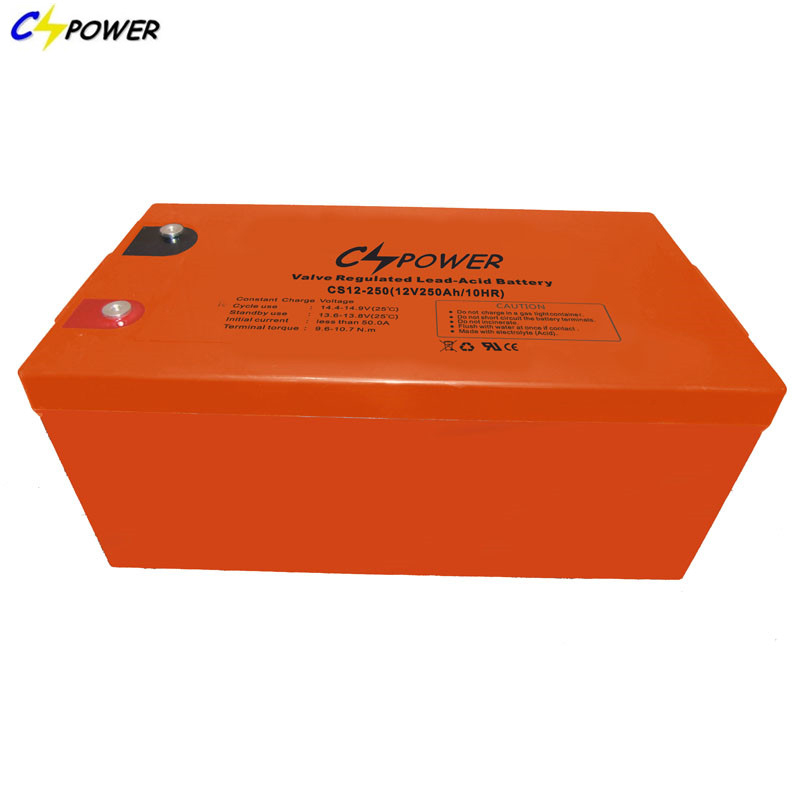 CSPOWER CS12 Low Capacity maintenance free Vrla agm Battery UPS systems Emergency systems 12V 250Ah 
