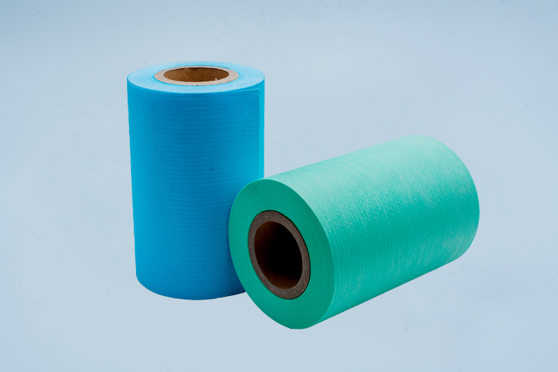 PP and wood pulp combined nonwoven