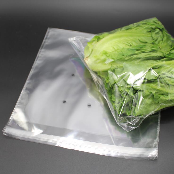 Anti - fog Self - adhesive And Transparent Vegetable Packaging Bags