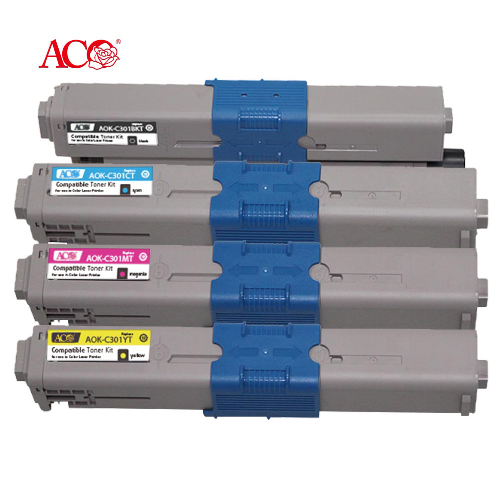 ACO Supplier Wholesale High Quality Laser Toner Cartridge Compatible For OKI C301 C321 MC332 MC342 C3520 C3530 MFP MC350 MC360