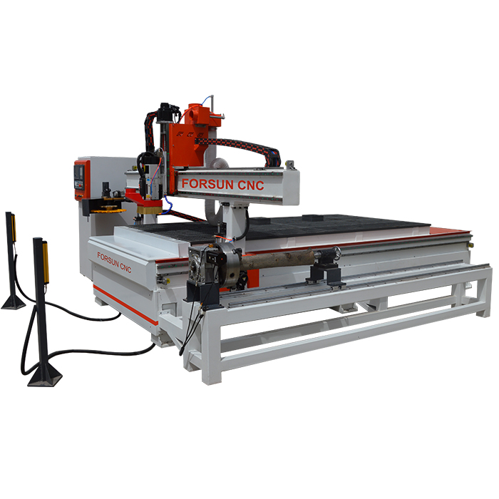 ATC CNC Wood Router Machine With Wood Duo Aggregate