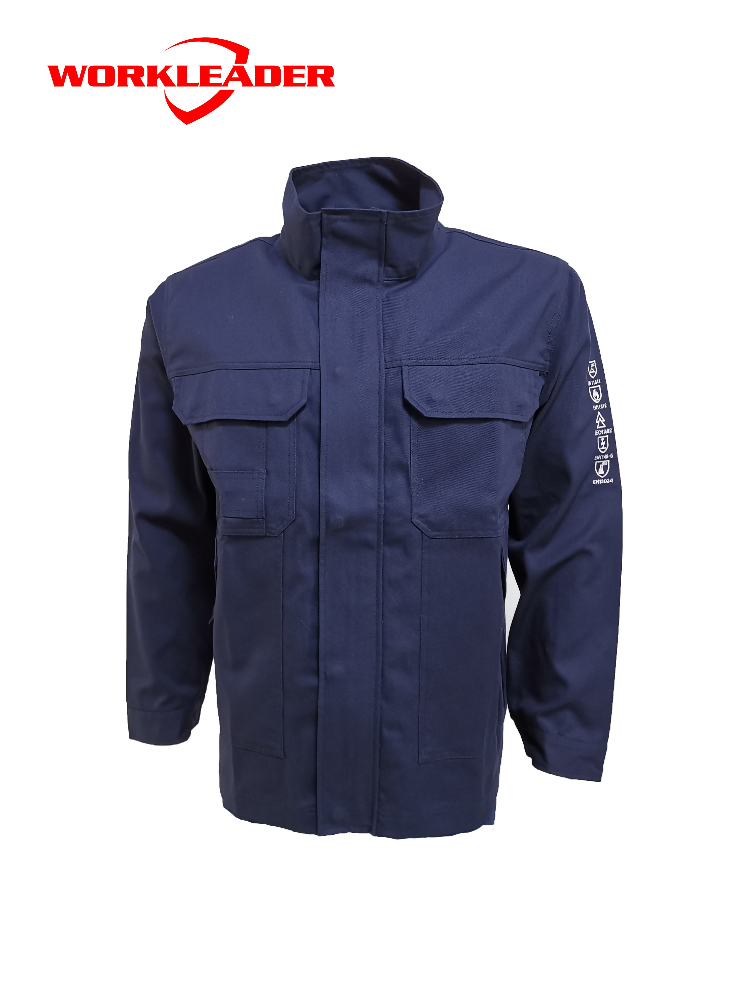 En11612 / En1149-5 Огнестойкая и антистатическая сварочная куртка для рабочих