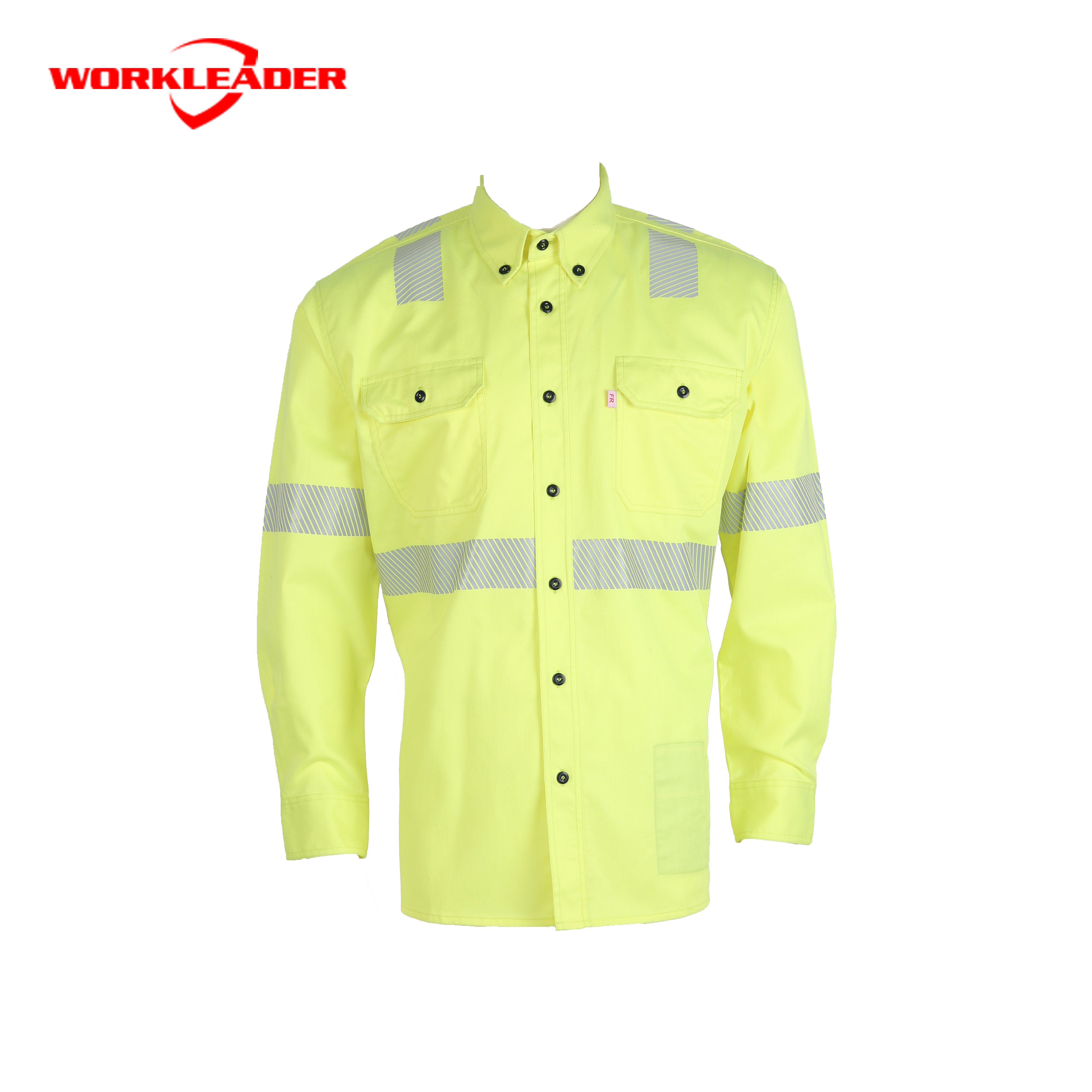UL Nfpa2112 Светоотражающая желтая рубашка для дуговой сварки