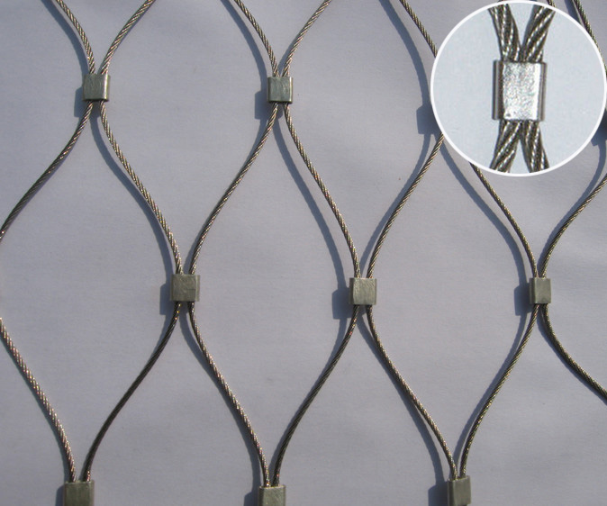 Stainless Steel Wire Rope Mesh/ Zoo Mesh/ Woven Wire Cable Net/ Animal Enclosure Mesh