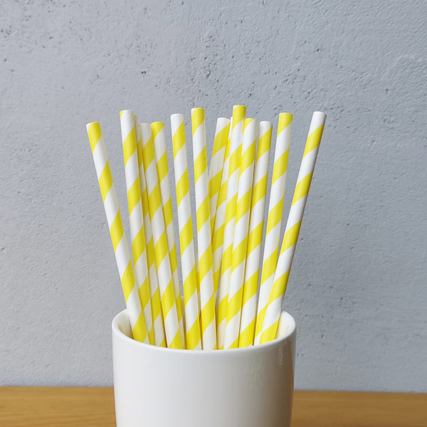 Striped Paper Straws