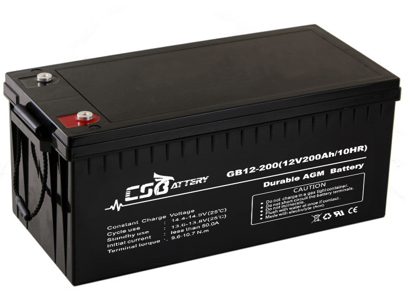 Csbattery 6V200ah Solar-Storage AGM Battery for Home-Power/UPS/Pump/Buggies/Solar/Storage