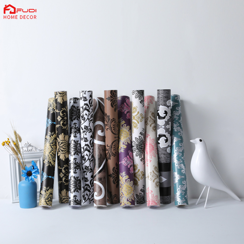 Best quality wall paper roses flowers for home decor 3d pvc wallpaper