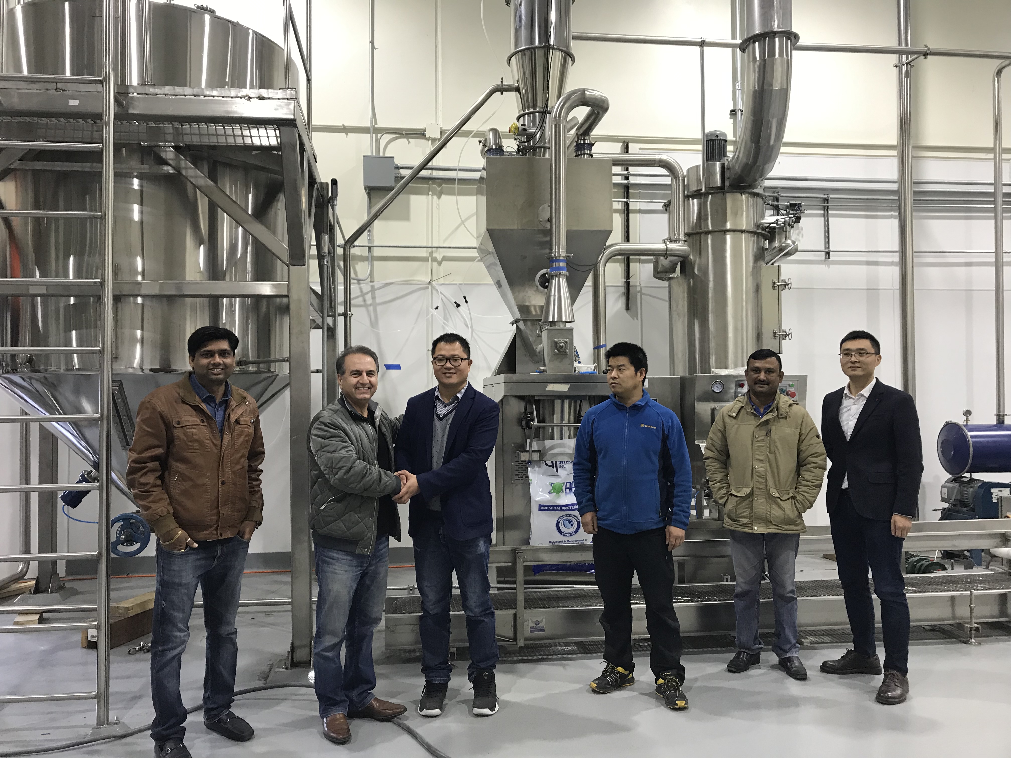 American protein powder fully automatic packaging line,无锡航一机械有限公司,Fully Automatic bagging robot Palletizing Line,fully automatic American protein powder packaging line,无锡航一机械有限公司