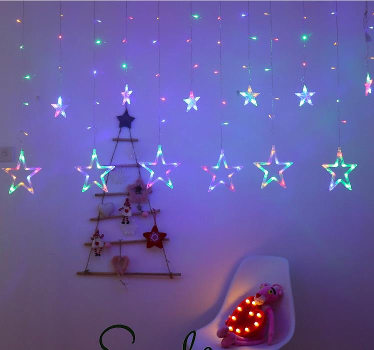 LED star garland light