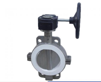 Fluorine lined rubber lined butterfly valve