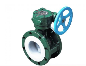 Fluorine lined rubber lined butterfly valve