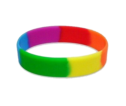 Buy DIY Rainbow Silicone Rubber Band Bracelets Wholesale