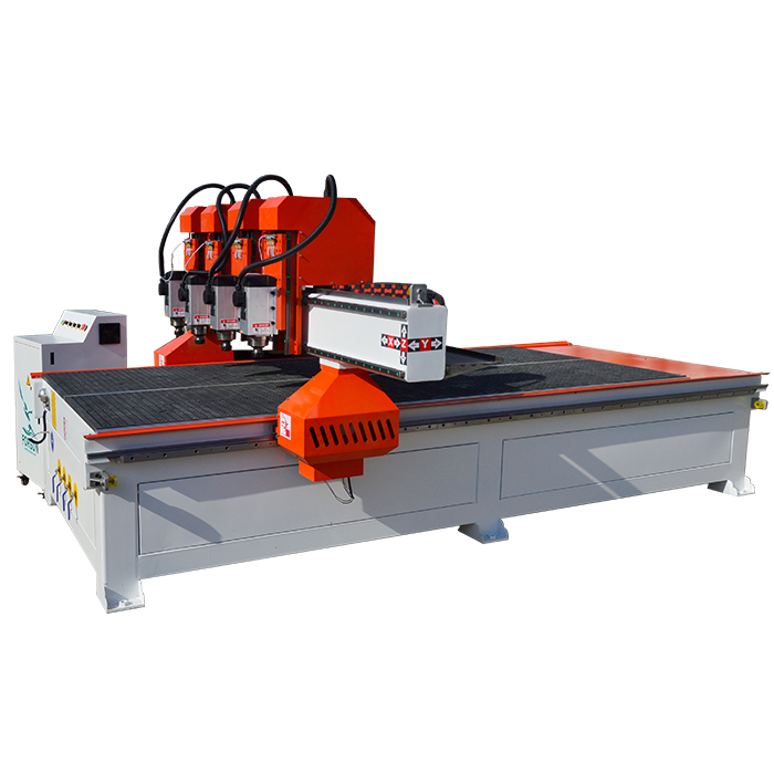 CNC Router with 4 Independent Spindle Heads