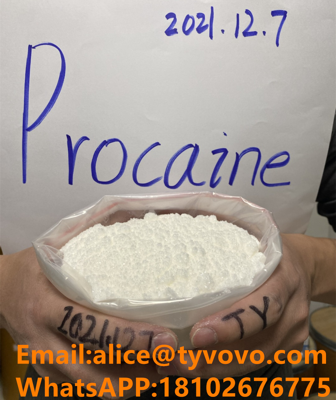 Ourope market 99% pure Procaine/Procaina powder with USP/BP standard  