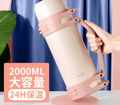 Pink/White Fashion Vacuum Flask