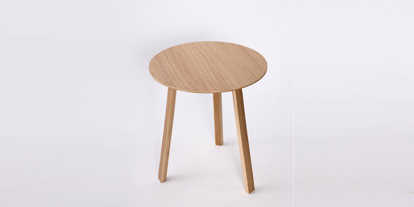 YT2-D/X End Table Modern Nordic Wooden End Table Plywood Table Bentwood Table