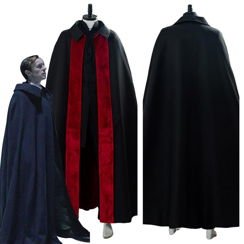 2020 Dracula Cosplay Costume Vampire Fancy Outfit Cape Cloak Suit