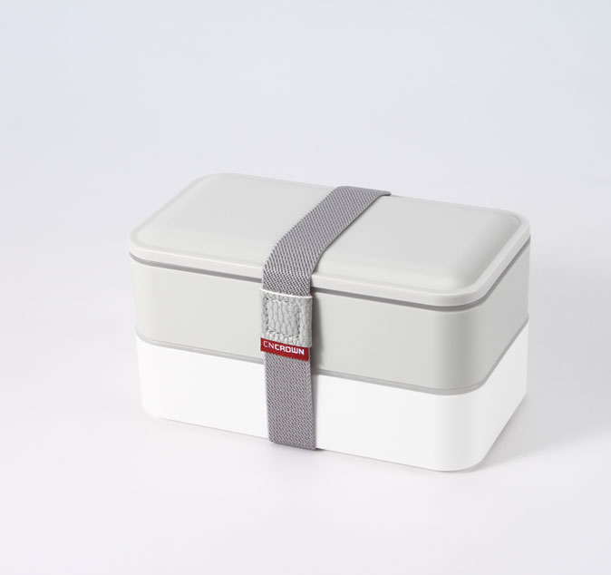 2-layer Plastic Fashion Lunch Box Without Printing
