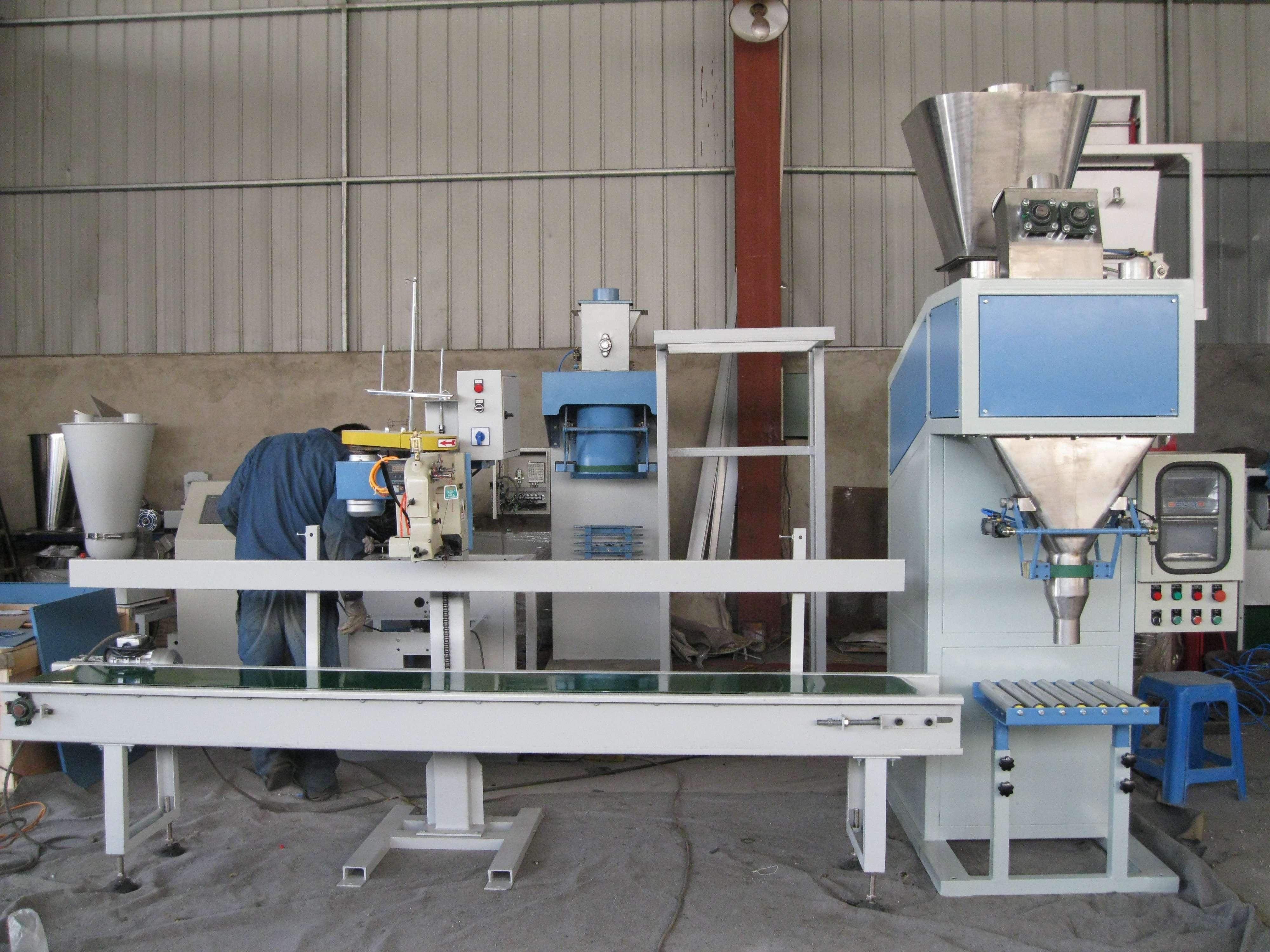 organic flour bagging machine, natural flour bagging system, wheat flour bagging line, automated bagging system produced by WUXI HY MACHINERY CO., LTD