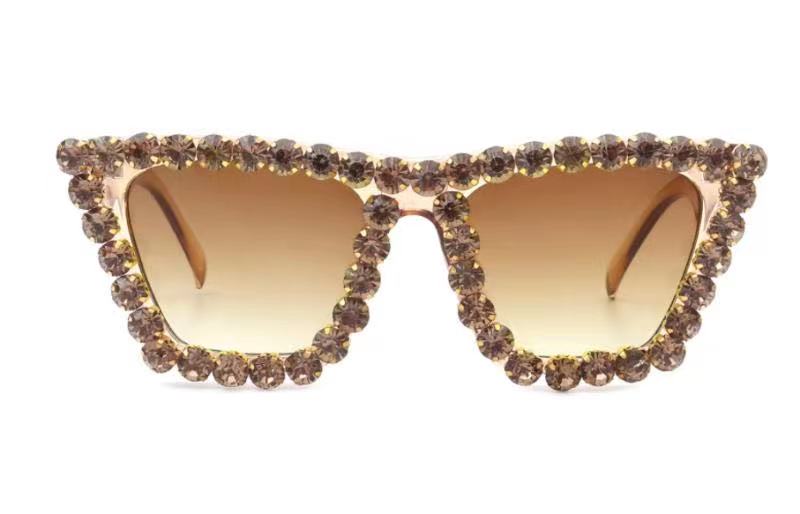 Hot Selling Personal Bling Sunglasses Vintage Sunglasses diamond Women Rimless metal sun glasses sunglasses
