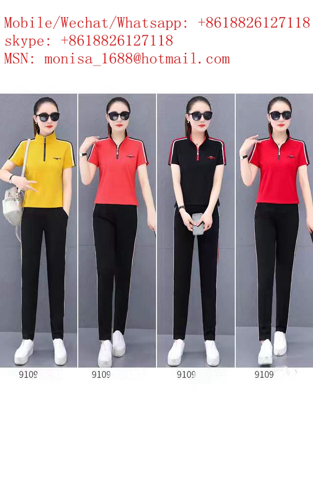 Monisa female sports leisure colors suit with ice silk fabric in summer t / shorts female summer, sports suit / skirt female summer, sports suit / trousers female summer
