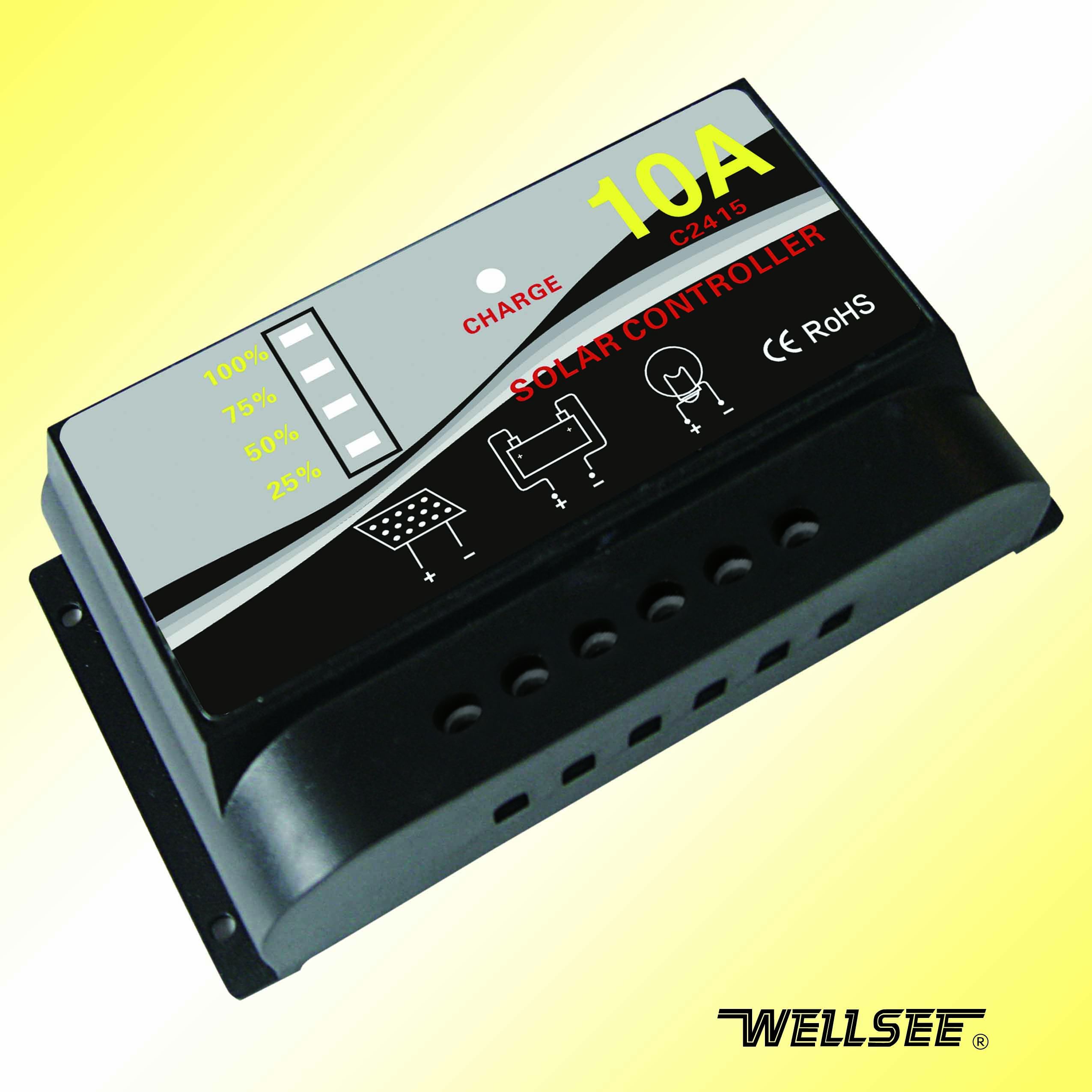 WELLSEE solar controller WS-C2415 10A 12V/24V