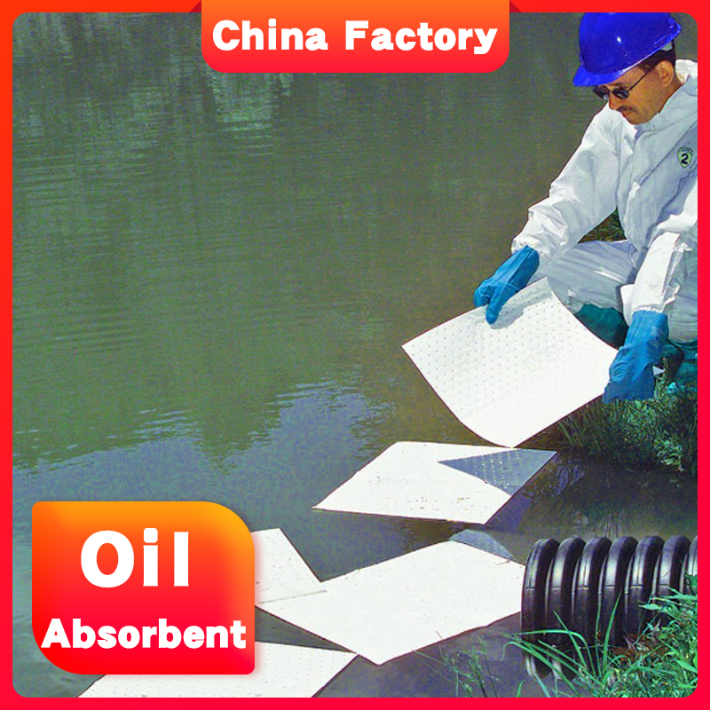 Low cost	polypropylene	oil sorbent pads	for Oil spill from municipal water treatment plant