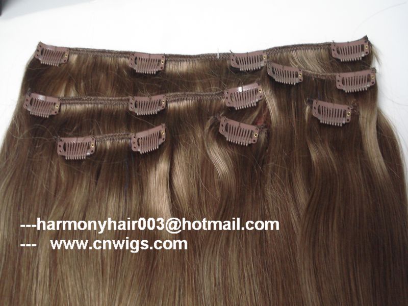 22 inch clip in human hair extensions