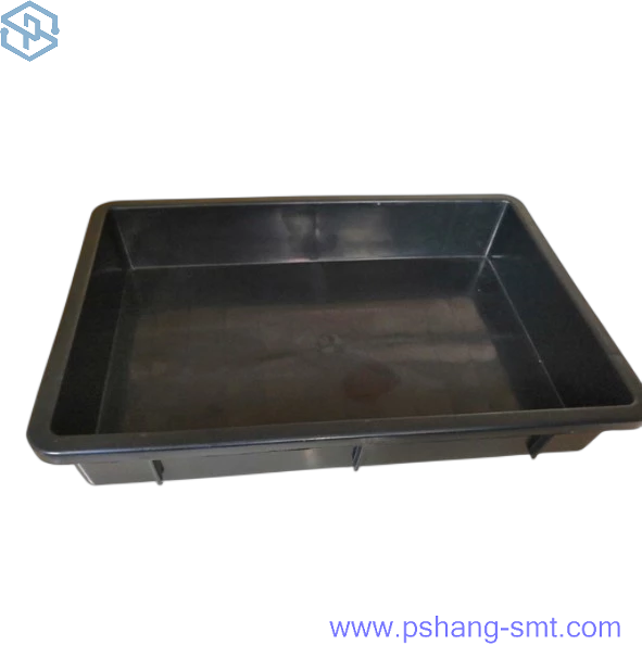 SMT workshop ESD plastic tray used for PCB packaging Black ESD packaging tray Electronic component storage board ESD tray