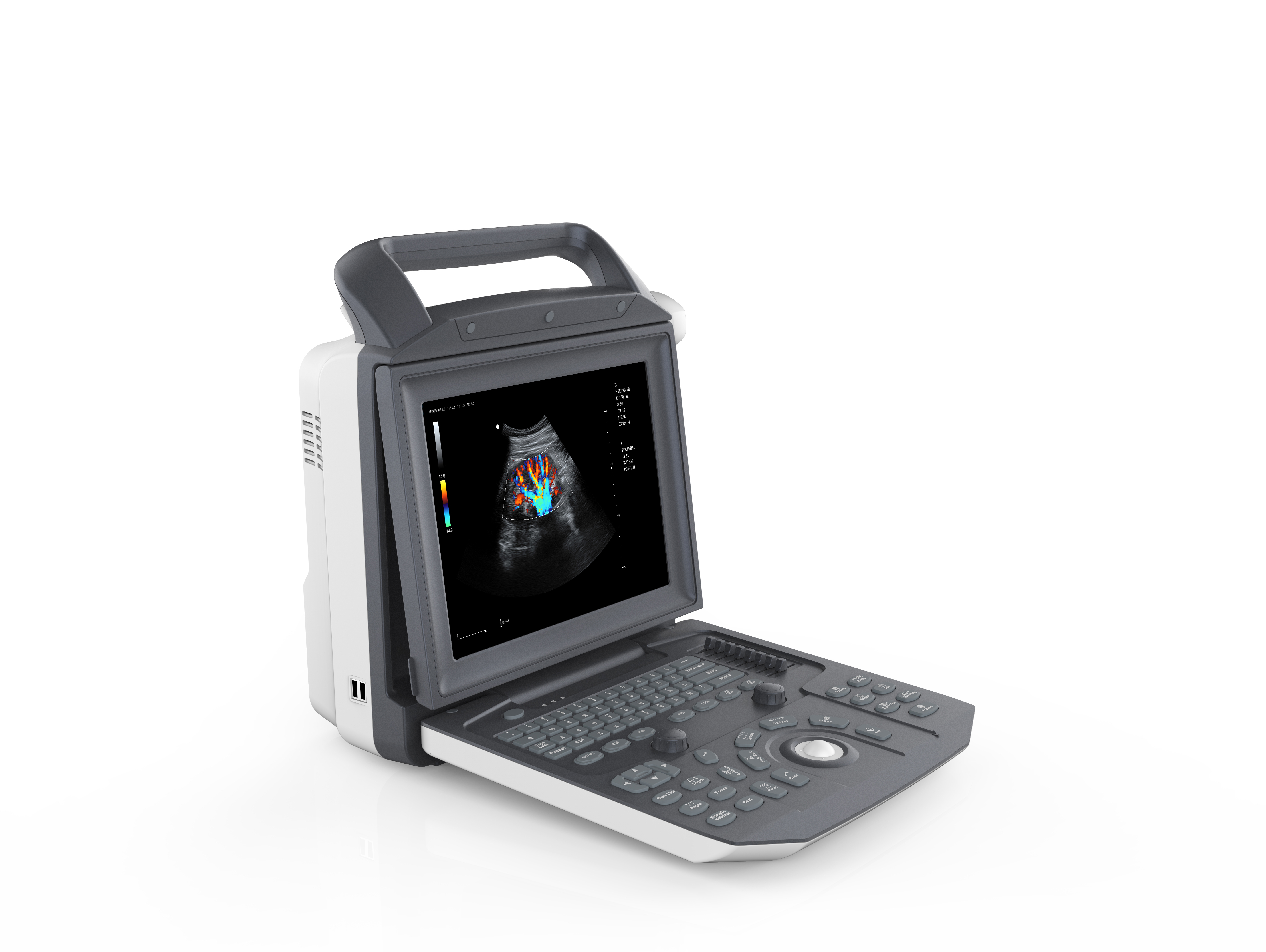 Ультразвуковой сканер сердца для человека Портативный двойной сканер допплеровского зонда