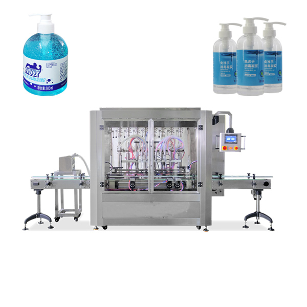Bottled washing-free gel filling and labeling assembly line equipment