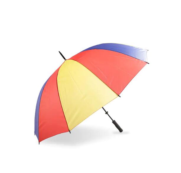 Multi-color Rainbow Type Polyester Golf umbrella