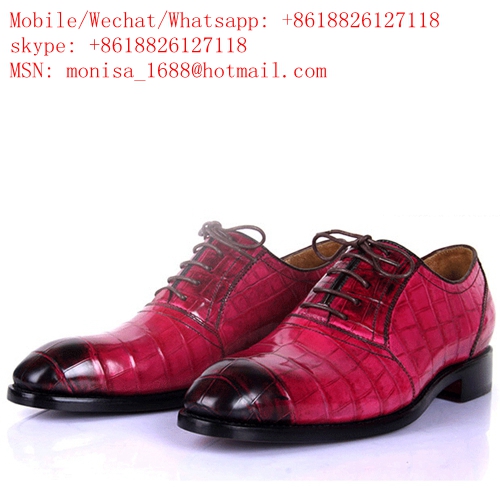 Genuine Leather Imported Crocodile Belly Italian Handmade Custom High-End Luxury Business Formal Leather Shoes Men's Shoes