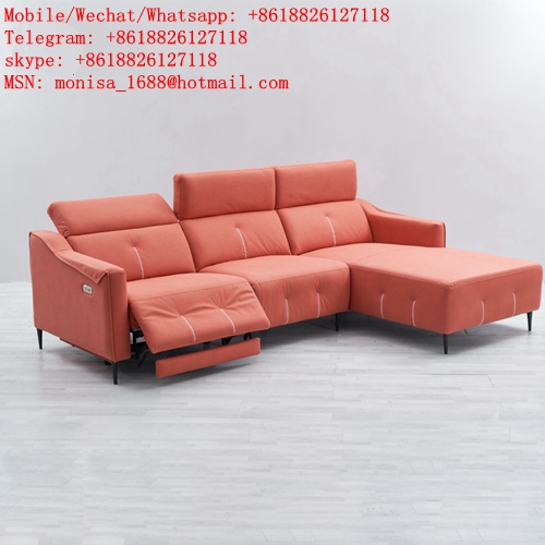 Italian Minimalist Living Room Combination Fabric Sofa Three-Seat High-Quality L-Shaped Cotton And Linen Chaise Longue Sofa