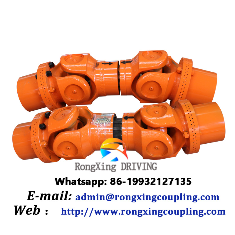 Universal coupling transmission shaft telescopic flange transmission shaft cross coupling universal joint 
