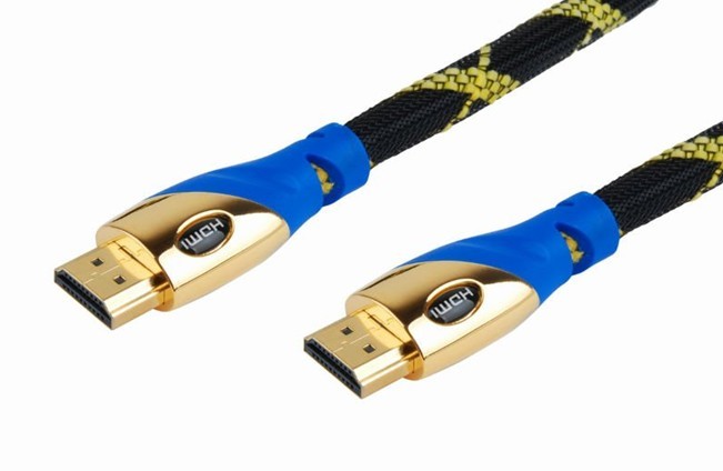  3D 1080p High-speed HDMI Cable with Ethernet, Supports for DVD Audio  