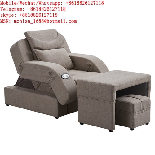 Beauty Nail Sofa Multifunctional Electric Foot Chair Modern Simple Single Leisure Fabric Reclining Foot Bath Chair