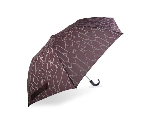 Geometric Patterns Pongee Two-fold umbrella
