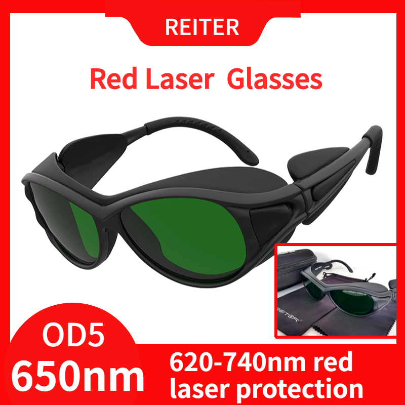 650nm Красные лазерные очки безопасности Лазерная указка Защитные очки 620-740 нм