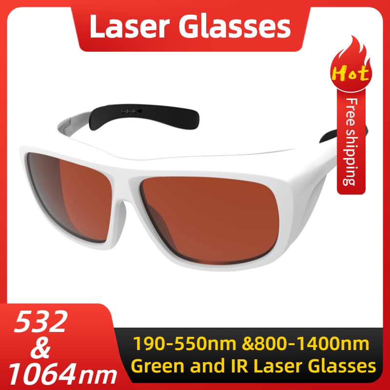 532nm and 1064nm Shielding Green Laser and Infrared Laser Safety Glasses    Safety Protection Goggles