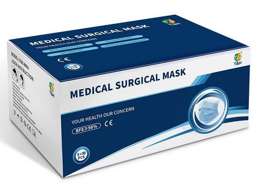 3-слойная медицинская хирургическая маска для лица IIR (ушная петля)