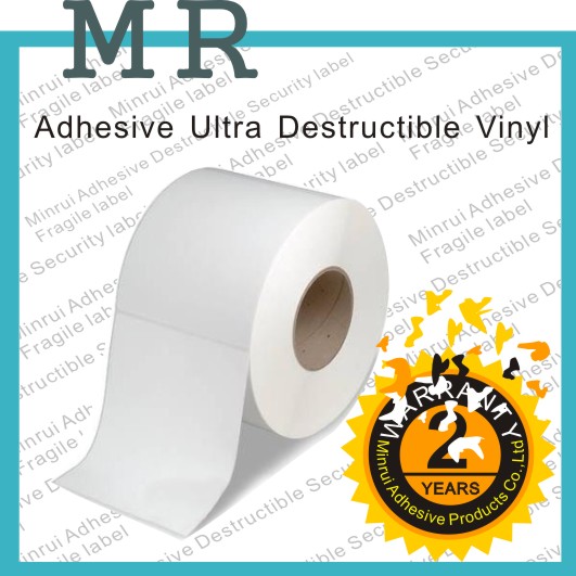 Manufacturer of ultra destructible vinyl，destructible label materials，brittle label materials，tamper evident label materials