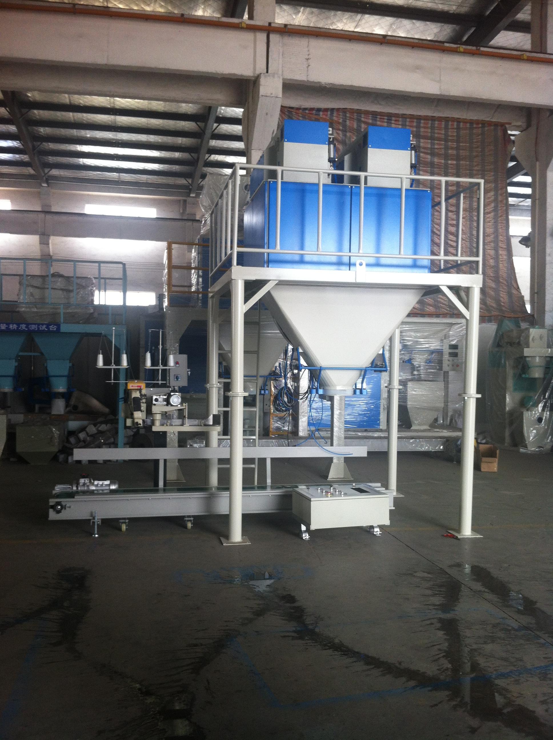 Supply of a Compost Bagging Line High-level Palletizing Line Dry Hydrated Lime Bagging Machine complete automatic bagging, palletising and wrapping line 25kg Valve Bag Packing Machine 1000kg Jumbo Bag