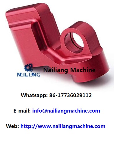 Customized Precision CNC Milling Machining Red Color Anodizing Aluminum Bare CNC Milling Parts