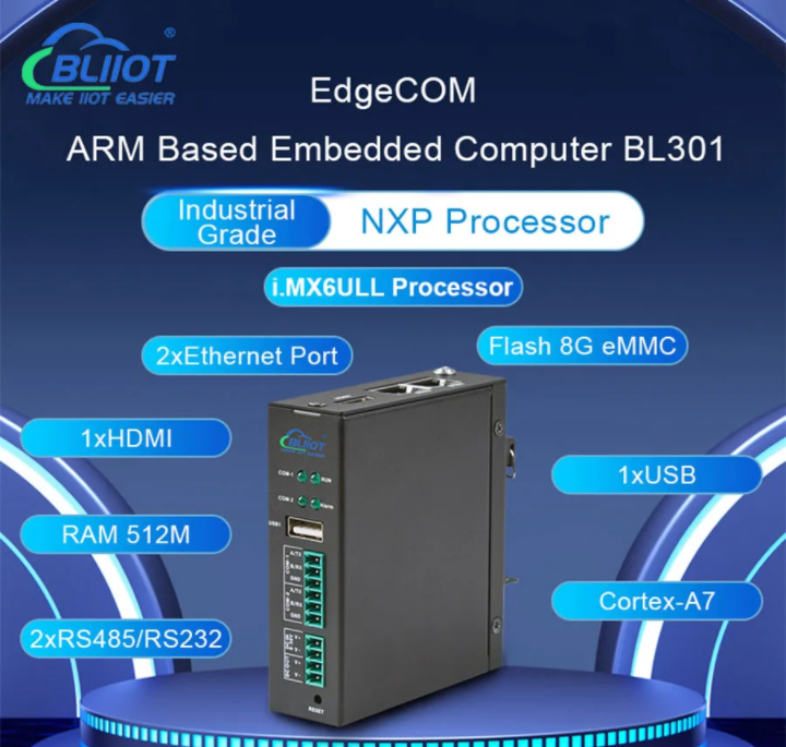 工业EdgeCOM嵌入式ARM工业边缘计算机物联网关BL302