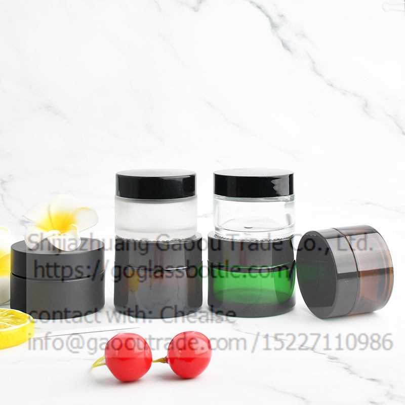 Cosmetic Eye Cream Glass Jar