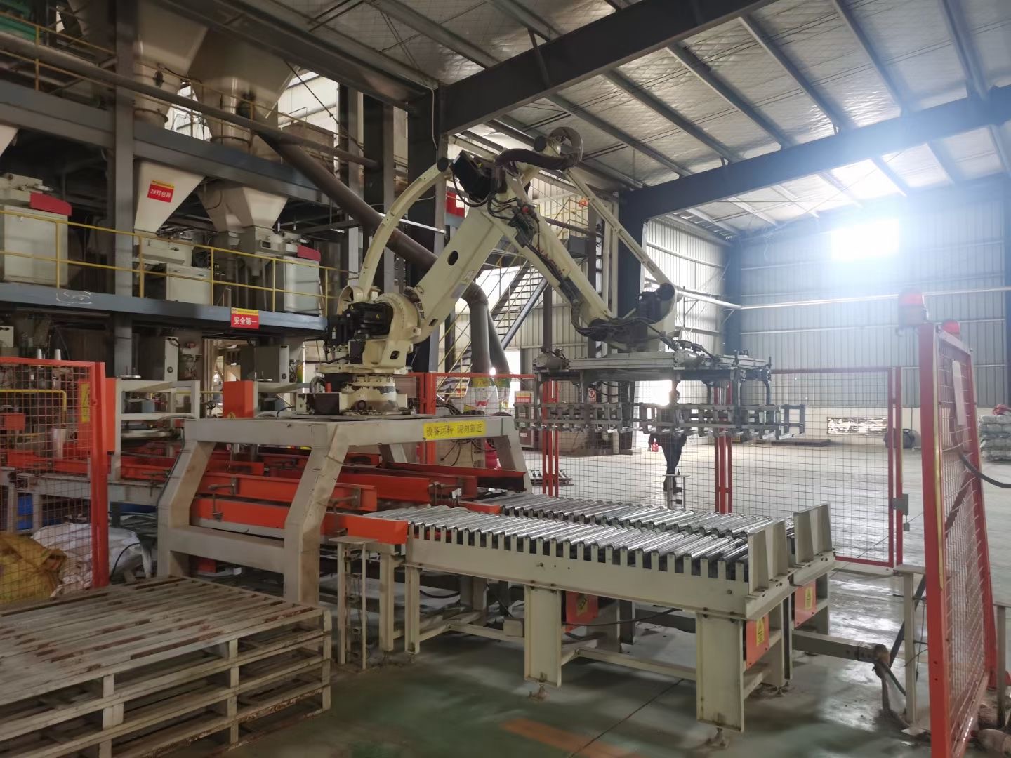 bulk bagger & palletiser plant Fully Automatic Packing and Palletizing Line automated bagging system automated bagging machine, Fully Automatic Packing Palletizing Line, Fully Automatic Packing Line, 