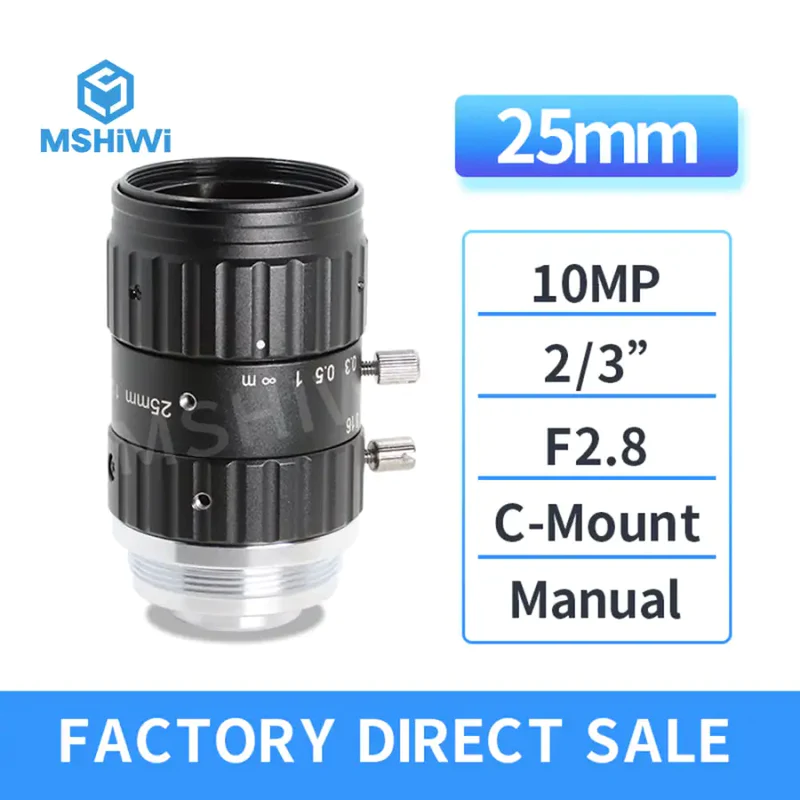 FA 12MP C Mount 12mm-50mm Manual Prime F2.8  ITS Camera Lens