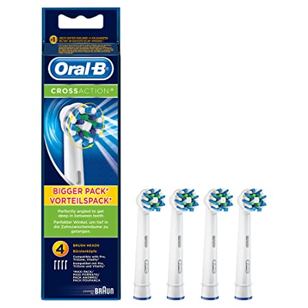 Oral B Cross Action CleanMaximiser Tooth Brush Rechargeable Heads
