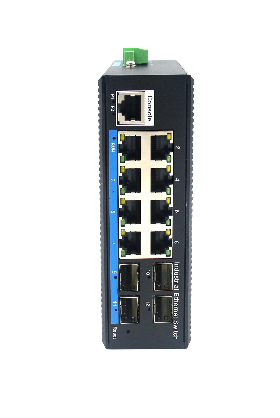 8 Electrical Port 4 Optical Gigabit Managed Industrial Ethernet POE Switch BL169GM-SFP